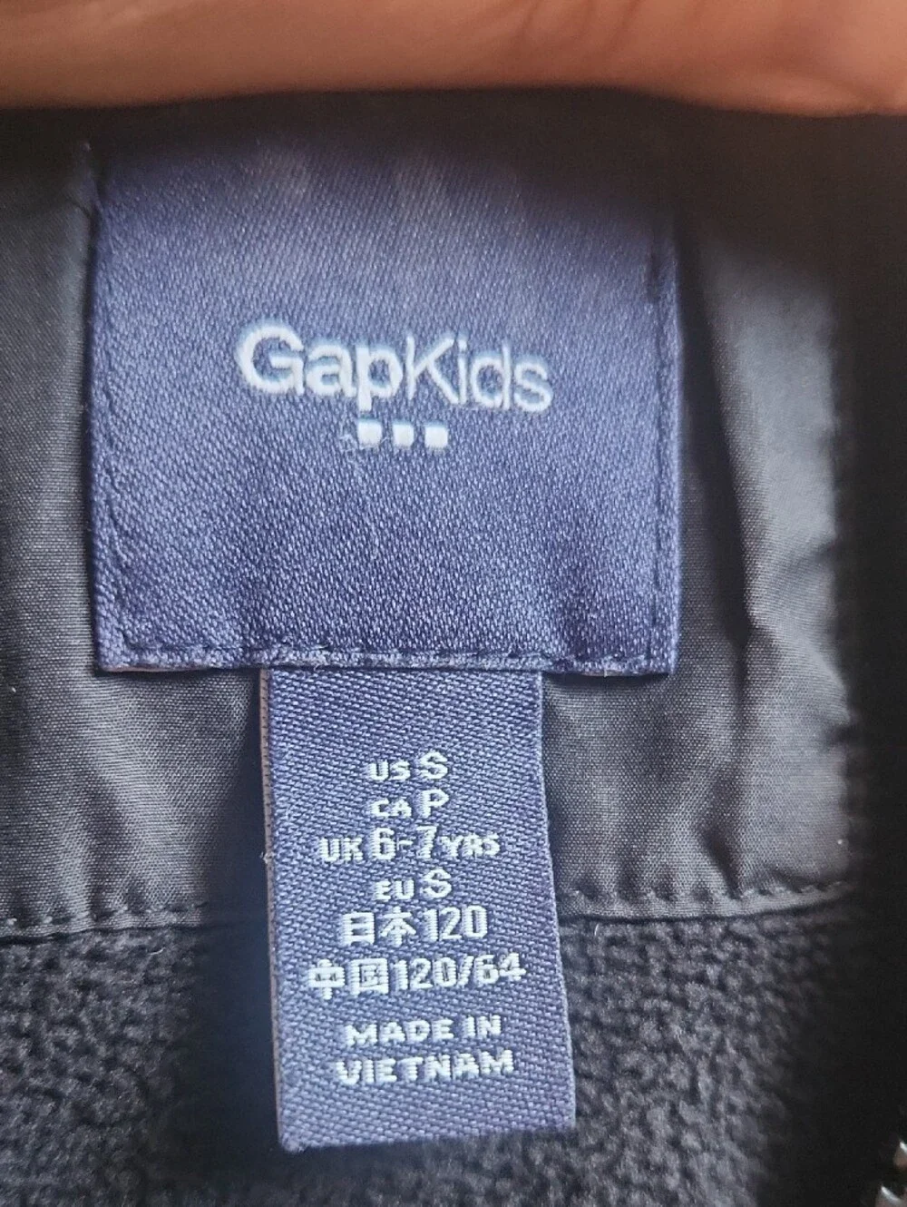 GAP Black Quilted Hooded Puffer Coat for Kids Size S